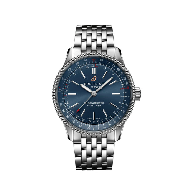 Reloj Breitling Navitimer de acero automático de 35 mm en azul