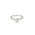 Anillo de Compromiso en 14k en Oro Blanco con 0.54 CT Diamante Central