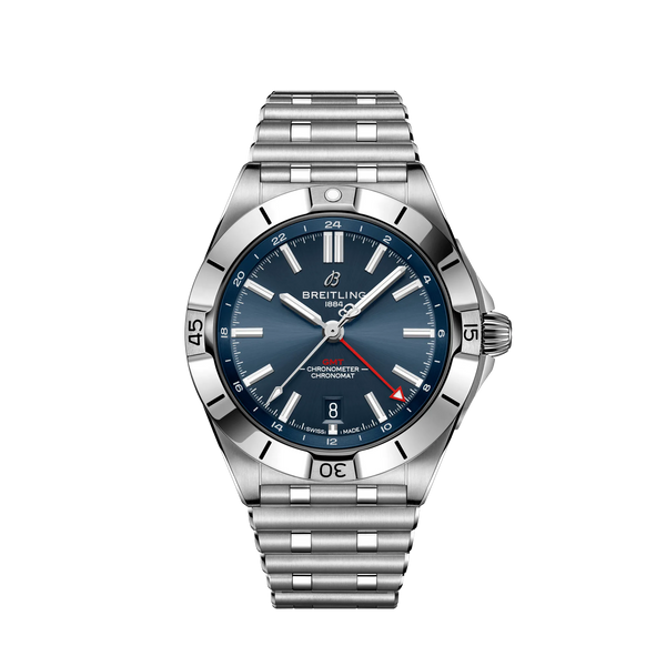Reloj Breitling Chronomat de acero automático de 40 mm GMT en azul