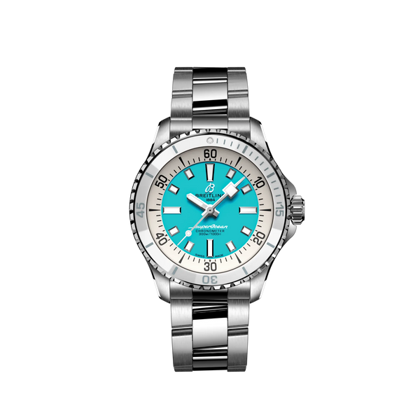 Reloj Breitling Superocean de acero automático de 36 mm ACE en turquesa