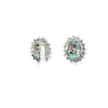 Aretes en oro de 14K OB con diamantes de 0.93 ct y esmeraldas de 4.95 ct
