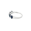 Anillo para Dama en 14K en Oro Blanco con 0.13CT en Zafiro