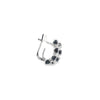 Aretes en 14K en Oro Blanco con 0.20 CT en Zafiros
