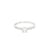 Anillo solitario en oro blanco de 14K con diamante entre 0.25 y 0.42 ct