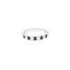 Churumbela en oro blanco de 14K con zafiros de 0.34 ct
