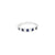 Churumbela en oro blanco de 14K con zafiros de 0.34 ct