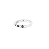 Churumbela en oro blanco de 14K con zafiros de 0.34 ct