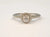 Anillo Solitario en 14K en Oro Blanco con diamantes naturales