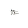 Broquel Brillante en Oro Blanco de 14K con Diamante de 0.43 ct, calidad H VS1.
