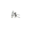 Broquel Brillante en Oro Blanco de 14K con Diamante de 1.08 ct, calidad H VS1.