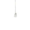 Dije con cadena en oro blanco de 14K con 0.23 ct en diamante H VS1