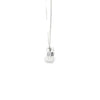 Dije con cadena en oro blanco de 14K con 0.35 ct en diamante H VS1