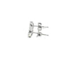 Broquel Brillante en Oro Blanco de 14K con Diamante de 0.70 ct, calidad H VS1.