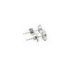 Broquel Brillante en Oro Blanco de 14K con Diamante de 0.70 ct, calidad H VS1.