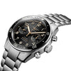 Reloj Longines Spirit Acero Automático 42MM Cronógrafo Negro