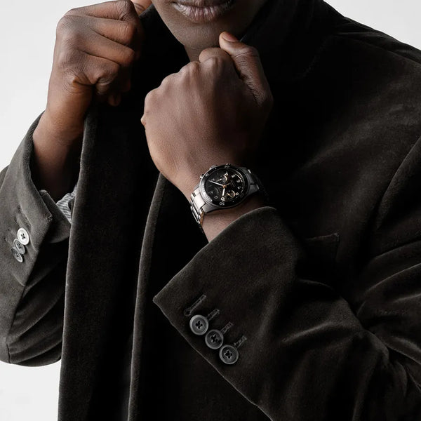 Reloj Longines Spirit Acero Automático 42MM Cronógrafo Negro