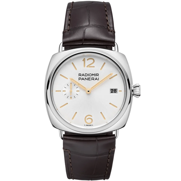 Reloj Panerai Radiomir de acero automático de 40 mm con esfera blanca