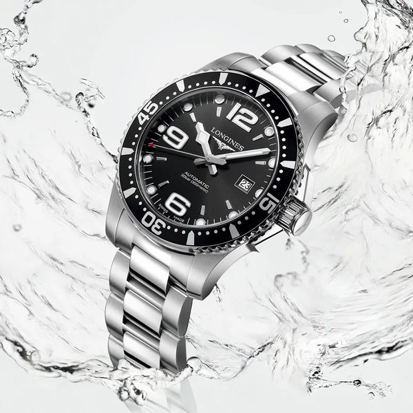 Reloj Longines HydroConquest de acero automático de 41 mm en negro