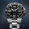 Reloj Longines HydroConquest de acero automático de 41 mm en negro