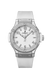 Reloj Hublot Big Bang Original de 38 mm en Acero Inoxidable con Movimiento de Cuarzo, Esfera Blanca y Detalles con Brillantes