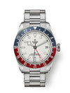 Reloj Tudor Black Bay en acero de 41MM GMT movimiento automático, esfera blanca