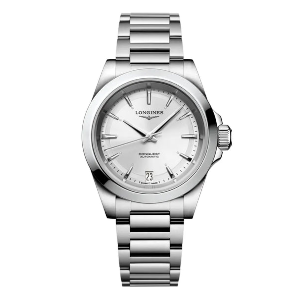 Reloj Longines Conquest Acero Automático 34MM Plata