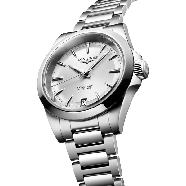 Reloj Longines Conquest Acero Automático 34MM Plata