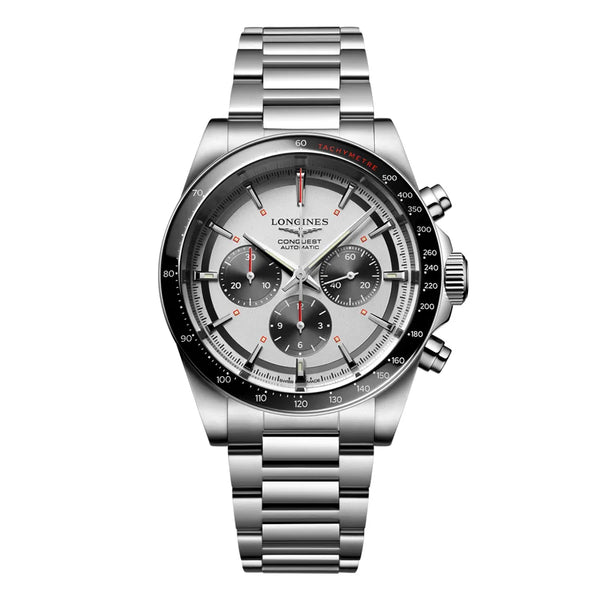 Reloj Longines Conquest Acero Automático 42MM Cronógrafo Panda