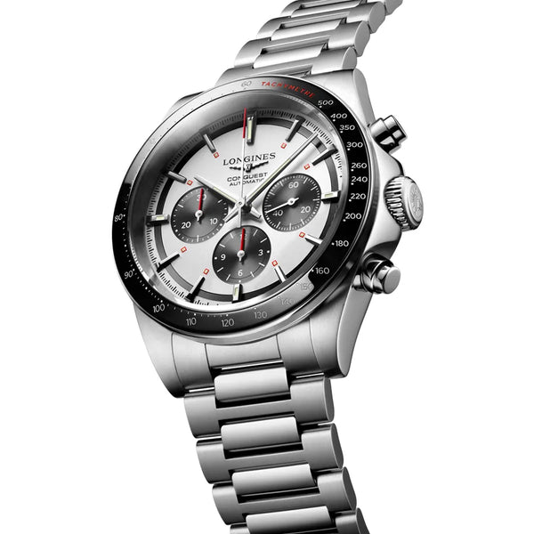 Reloj Longines Conquest Acero Automático 42MM Cronógrafo Panda