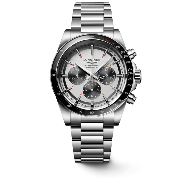 Reloj Longines Conquest Acero Automático 42MM Cronógrafo Panda
