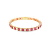 Brazalete en 14K en Oro Rosa con 2.53CT en Diamantes y 7.51CT en Rubiés