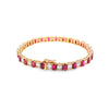 Brazalete en 14K en Oro Rosa con 2.53CT en Diamantes y 7.51CT en Rubiés