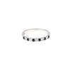 Churumbela en 14k en Oro Blanco con 0.14 CT en Zafiros