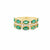 Anillo para Dama en 14K en Oro Amarilllo con 0.57CT en Diamantes y 2.25CT en Esmeraldas