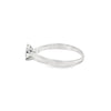 Anillo solitario en oro blanco de 14K con un diamante de 0.25 ct