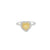 Anillo para Dama en 18K en oro blanco con 0.43ct en diamantes y 0.38 ct Yellow Fancy