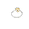 Anillo para Dama en 18K en oro blanco con 0.40ct en diamantes y 0.40 ct Yellow Fancy