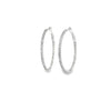 Arracadas en 14K en Oro Blanco con 1.37CT en Diamantes
