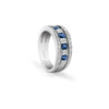 Anillo de Dama en Oro Blanco de 18K con Zafiro y Diamantes de Damiani