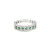 Anillo de dama en oro de 18K OB con diamante de 0.12 ct y esmeralda de 0.21 ct - Damiani