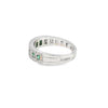 Anillo de dama en oro de 18K OB con diamante de 0.12 ct y esmeralda de 0.21 ct - Damiani