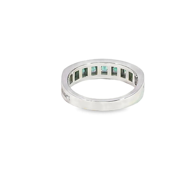 Anillo de dama en oro de 18K OB con diamante de 0.12 ct y esmeralda de 0.21 ct - Damiani