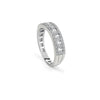Anillo de Dama en Oro Blanco de 18K con Diamantes de Damiani