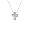 Cruz con cadena en oro de 18K OB con diamante de 0.16 ct - Damiani