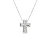 Cruz con cadena en oro de 18K OB con diamante de 0.16 ct - Damiani