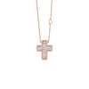 Cruz con Cadena en Oro Amarillo de 18K con Diamantes de Damiani