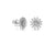 Aretes en Oro Blanco de 18K con Diamantes de la Colección Margherita de Damiani
