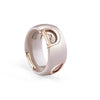 Anillo de Dama en Oro de 18K con Cerámica Beige de la Colección Dicon de Damiani