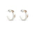 Aretes en Oro de 18K con Cerámica Blanca de la Colección Dicon de Damiani