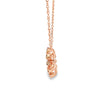 Dije con cadena en oro de 18K OA con diamante de 0.60 ct colección Margherita- Damiani